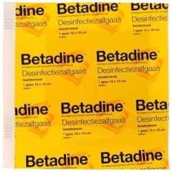 Betadine Gaas 10x10 cm