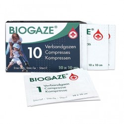 Biogaze 10x10 cm (10 stuks)
